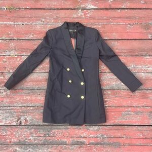 Balmain x H&M Black Double-Breasted Women's Blazer